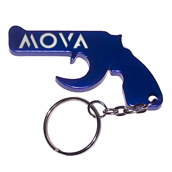 Personalized Gun Shape Bottle Opener Keychains