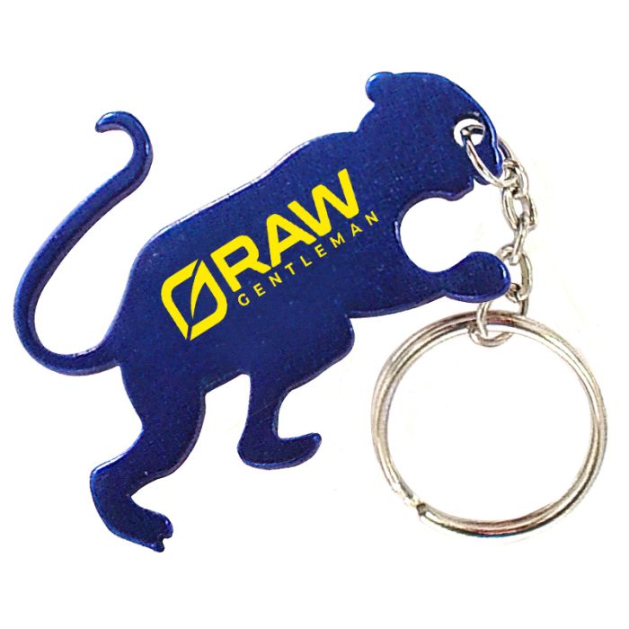 Custom Printed Monkey Shape Bottle Opener Keychains