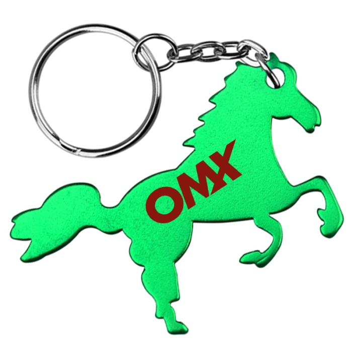 Personalized Horse Shape Bottle Opener Keychains