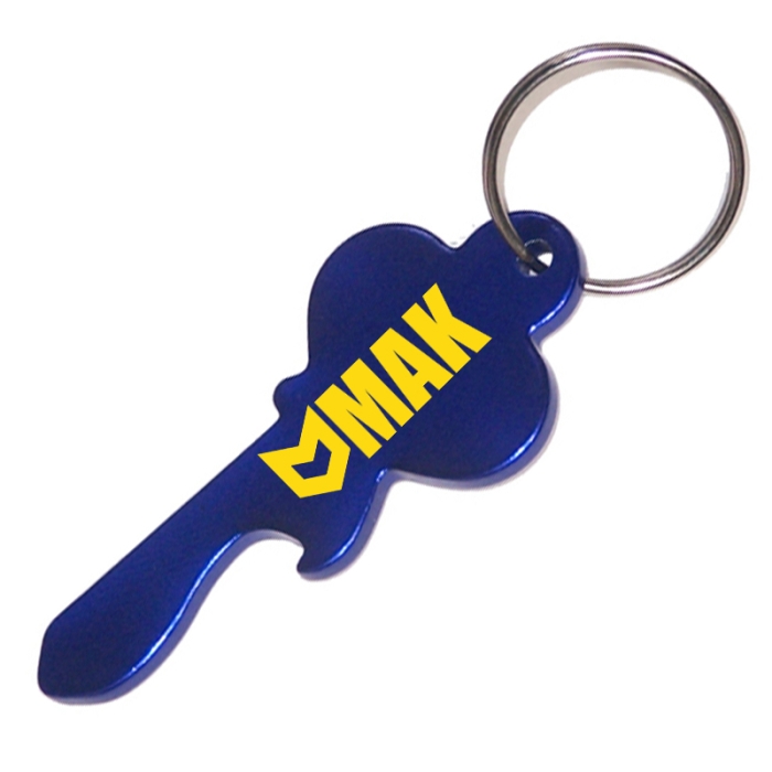 Personalized Key Shape Bottle Opener Keychains