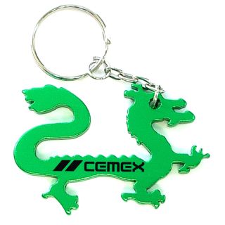 Printed Dragon Shape Bottle Opener Keychains
