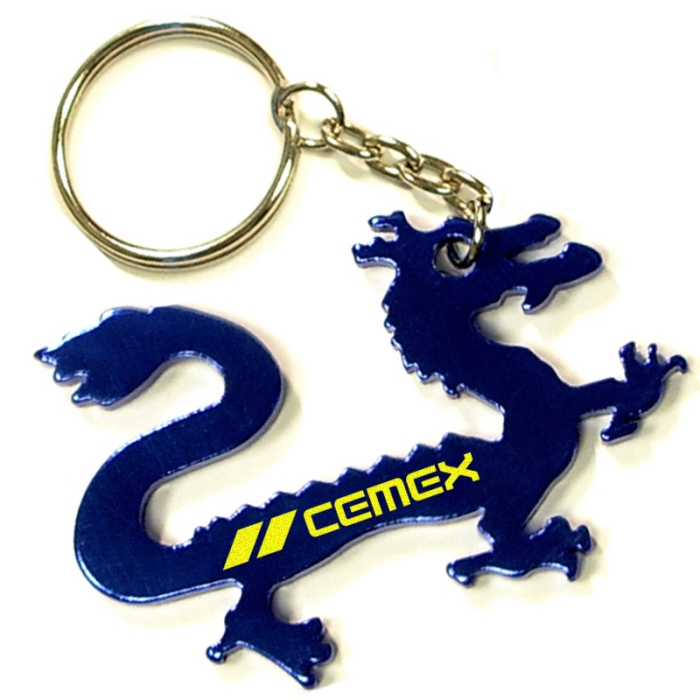 Custom Printed Dragon Shape Bottle Opener Keychains