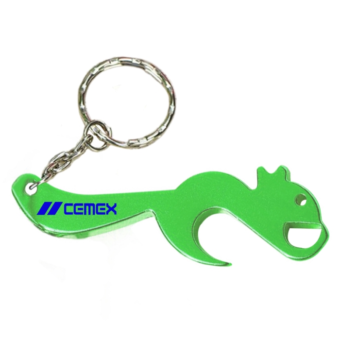 Personalized Squirrel Shape Bottle Opener Keychains