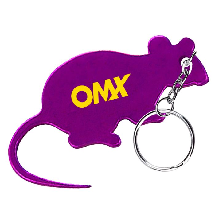 Custom Mouse Shape Bottle Opener Keychains
