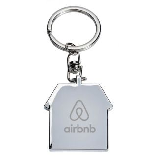 House Shaped Casa Metal Keychains Engraved