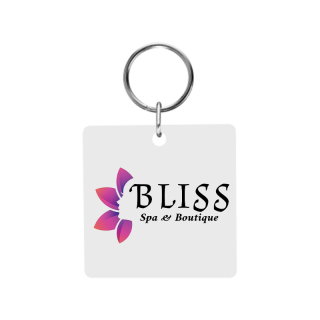 Acrylic Square Shaped Key Tags
