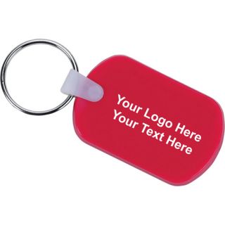 Printed Rectangular Soft Key Tags