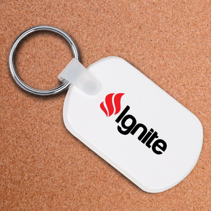 Custom Printed Rectangular Soft Key Tags