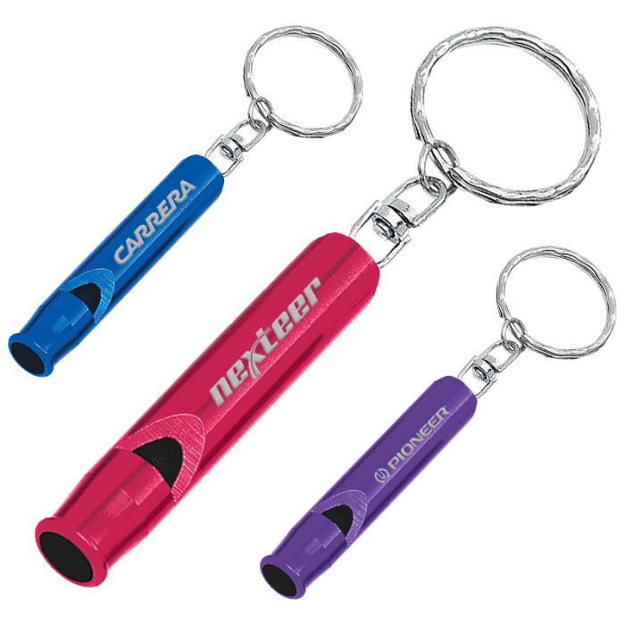 Custom Printed Whistle Key Rings