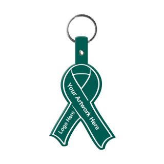 Awareness Ribbon Shaped Flexible Key Tags