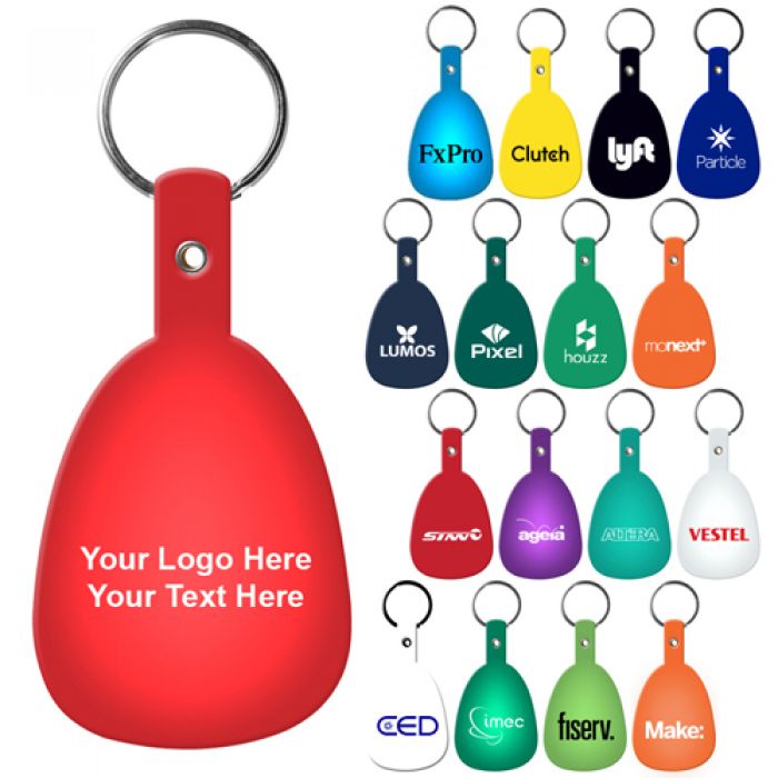 Custom Printed Tab Shaped Flexible Key Tags
