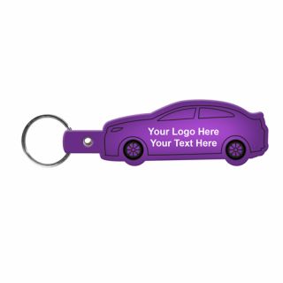 ized Car Shaped Flexible Key-Tags