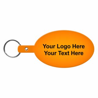 ized Oval Shaped Flexible Key-Tags