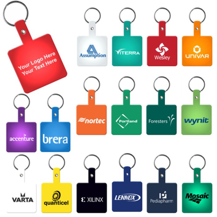 Customized Square Shaped Flexible Key-Tags