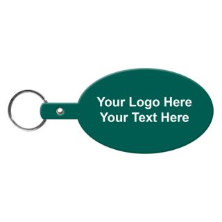 Large Oval Shaped Flexible Key Tags