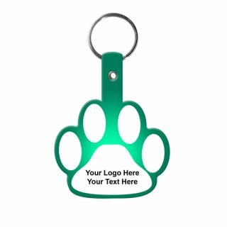 Paw Shaped Flexible Key Tags