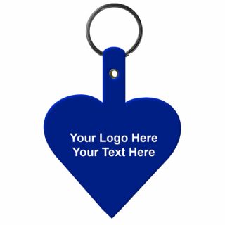 Heart Shaped Flexible Key Tags
