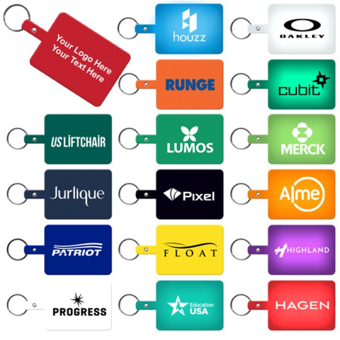 Promotional Large Rectangle Shaped Flexible Key Tag