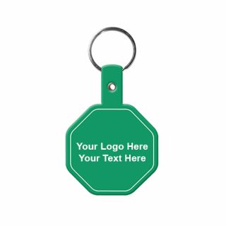 Stop Sign Shaped Flexible Key-Tags