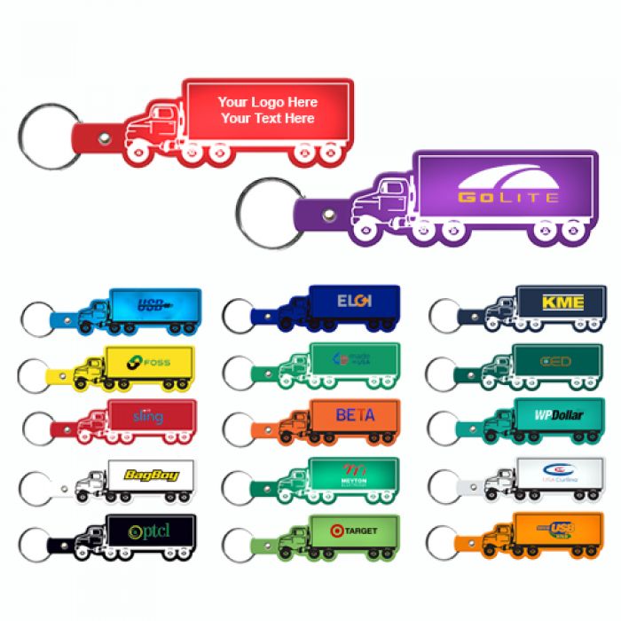 Promotional Truck Shaped Flexible Key Tags