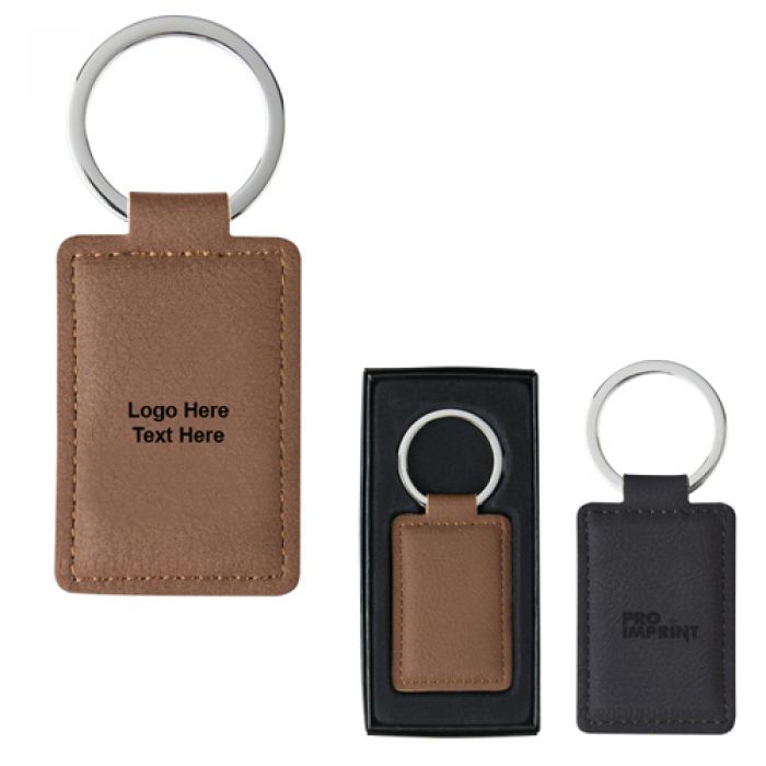 Promotional Logo Leatherette Executive Key Tags