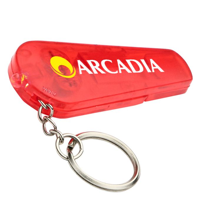 Custom Printed Sound N' Sight LED Keychains