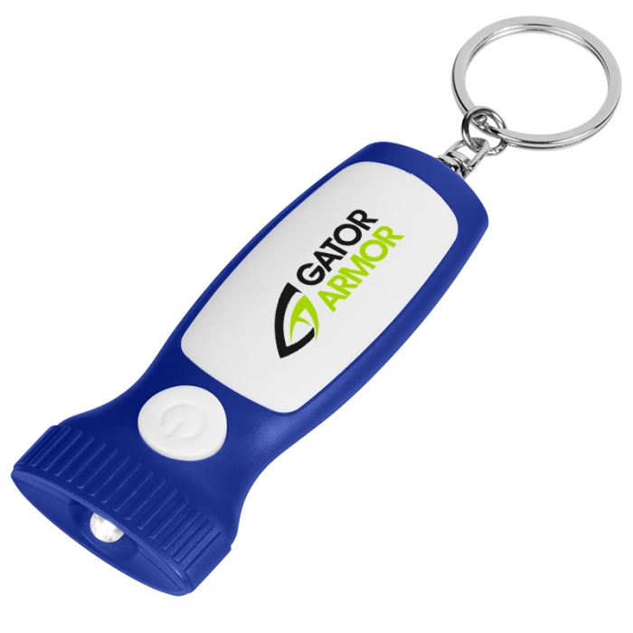 Logo Imprinted Slim LED Light Key Chains