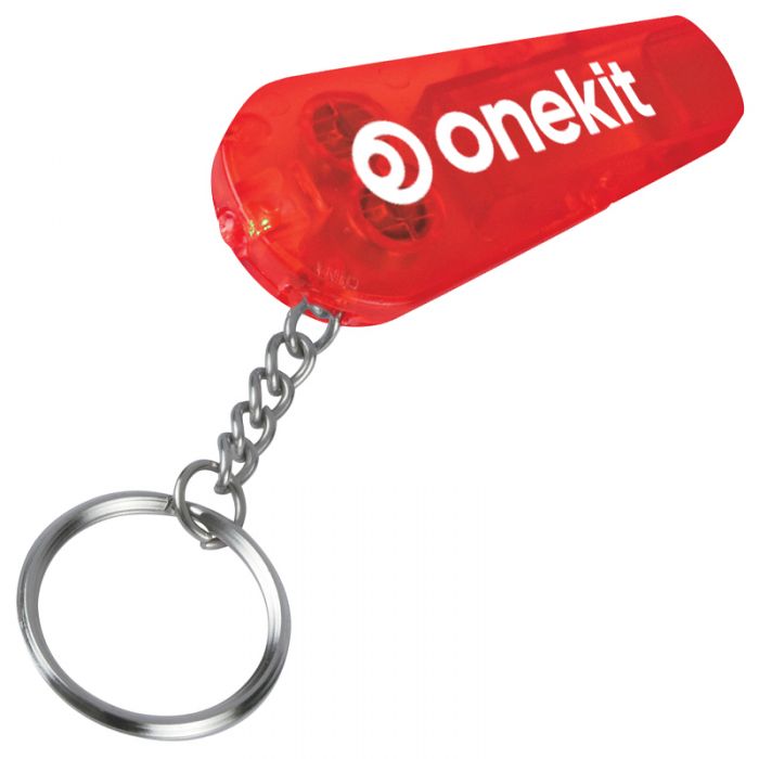 Personalized Whistle Flashlight with Keychain