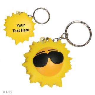 Logo Cool Sun Stress Ball Keychains