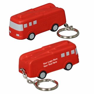 Printed Fire Truck Key Chains