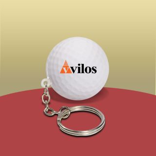 Printed Golf Ball Key Chains
