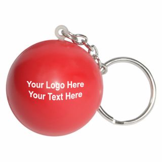 Printed Stress Ball Key Chains