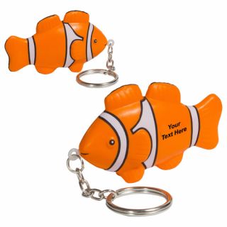 Logo Clown Fish Stress Ball Keychains