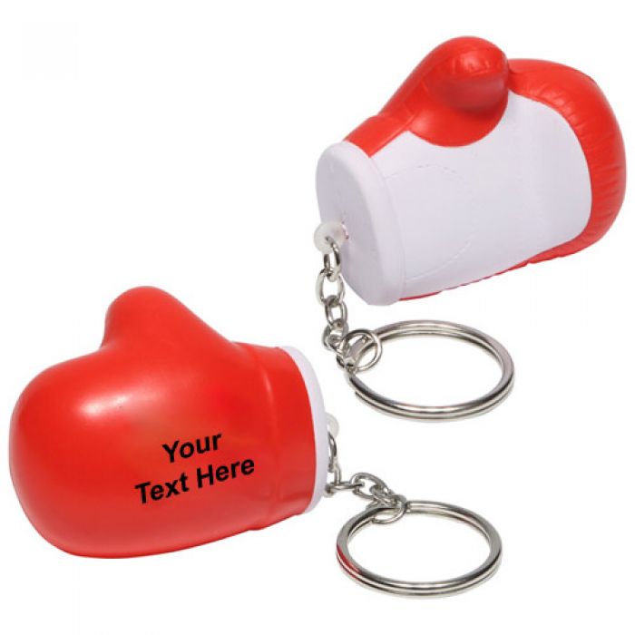 Personalized Boxing Glove Stress Ball Keychains