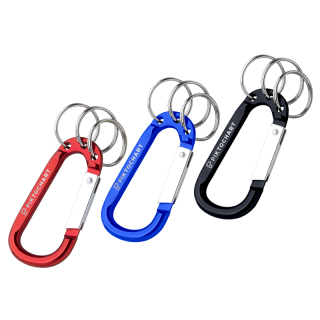 8mm Carabiners with Triple Split Ring