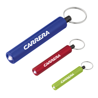 Mini Cylinder LED Flashlight Key Tags