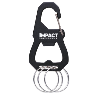 Printed 3 Keyring Carabiners with Bottle Openers