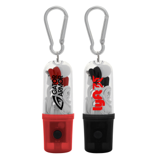 Printed Earbuds with Flashlight Case