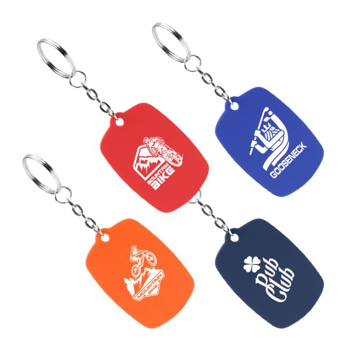 Custom Printed Everton Silicone Key Rings