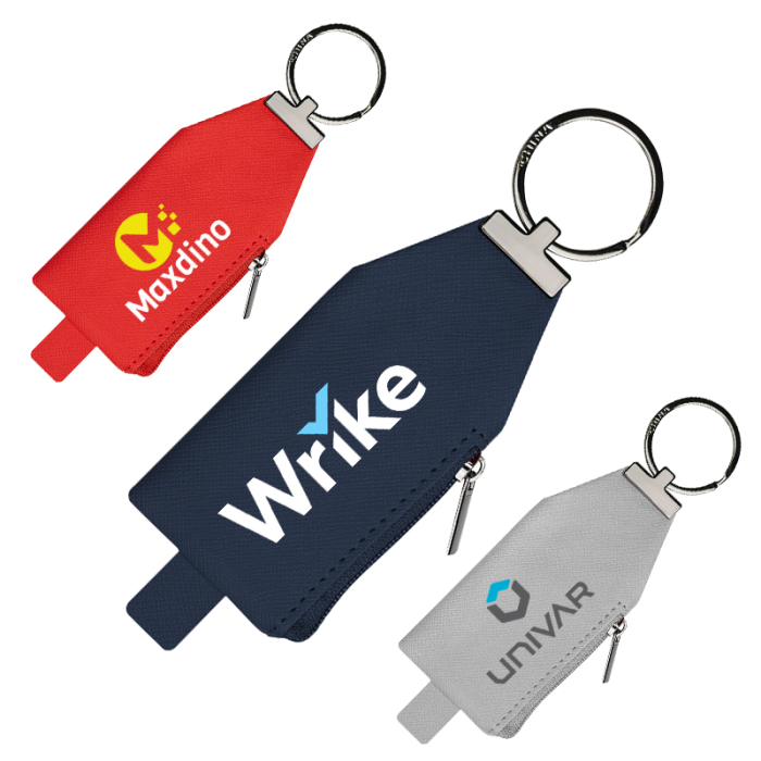Custom Printed Harley Leatherette Pouch Key Tags