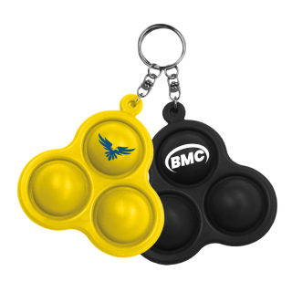 Printed Pop 3 Bubbles Keychains
