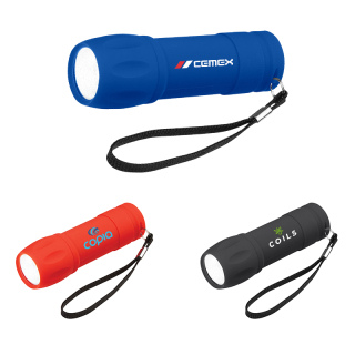 Rubberized COB Lights with Strap