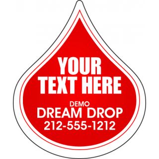 2.5625x3.0625 ized Droplet Shape Awareness Magnets