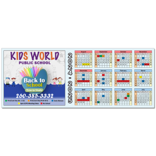 2.17x5.6 Refrigerator Calendar Magnets 20 Mil