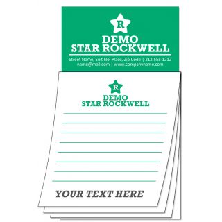3.5 x 6.25 Logo Magna-Pad 25 Sheets