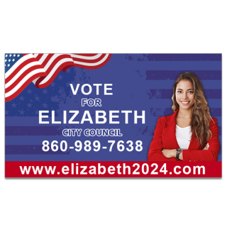 2x3.5 ized Political Business Card Magnets 20 Mil Square Corners