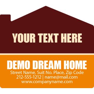 3.5x4 Real Estate House Shape Magnets