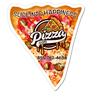 3.5 x 4 Inch Large Pizza Slice Shape Magnets 20 Mil