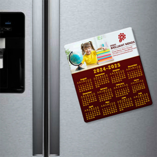 3.5x4 School Calendar Magnets 20 Mil Round Corner