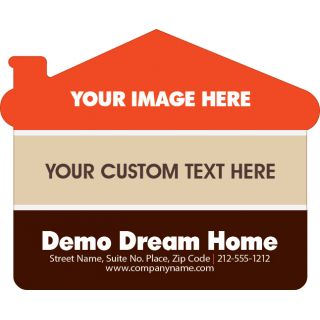 4.25x3.5 House Shape Magnets 20 Mil